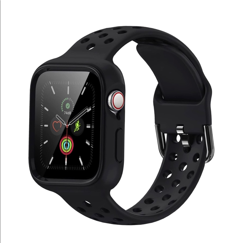 Black  Apple Watch Band with Protective Case